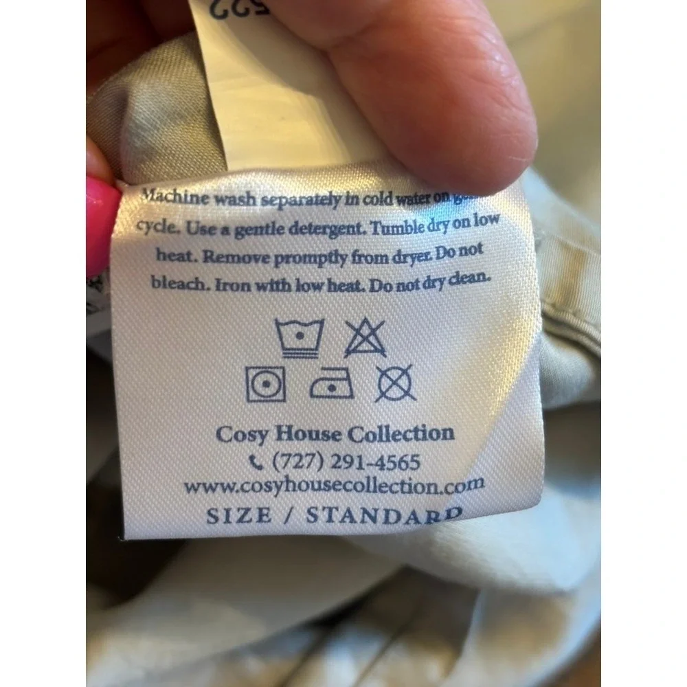 Cosy House Collection Bed Sheet Set Queen Size Gray 100% Bamboo Viscose 4pc Soft